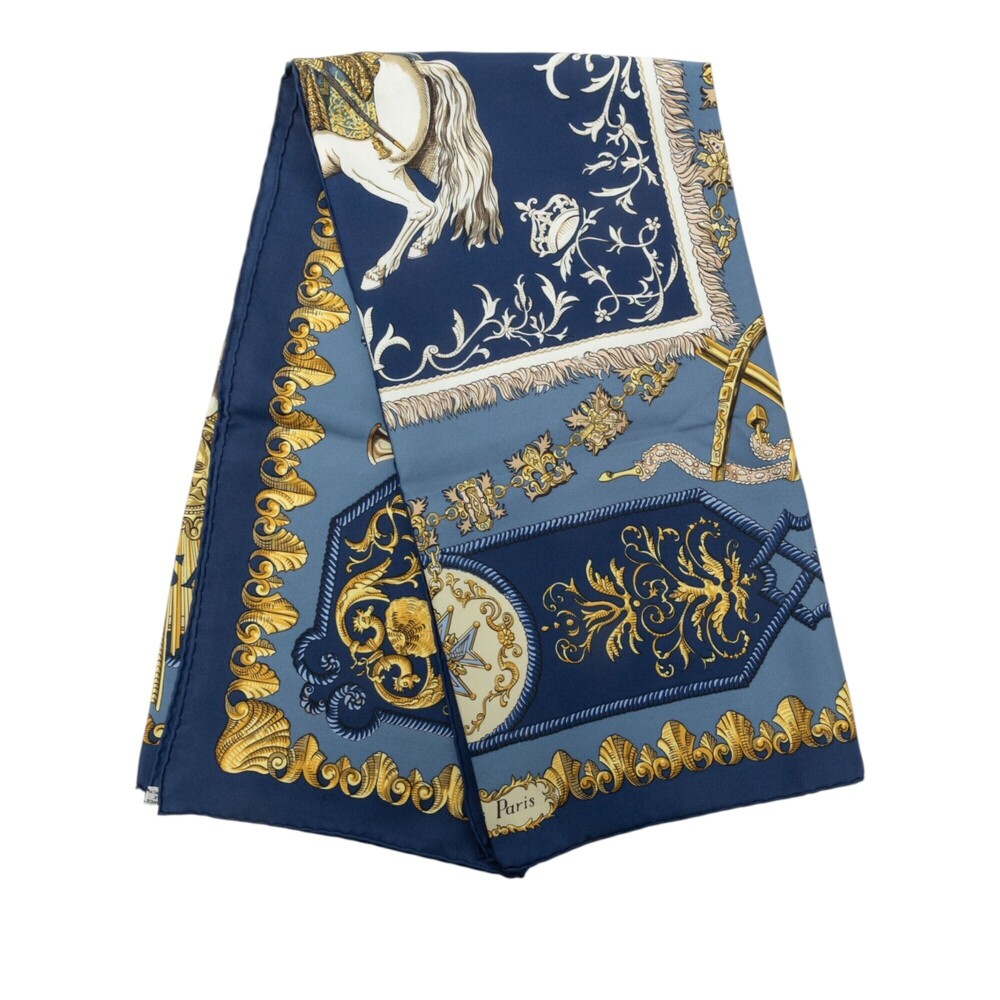 Pre-Loved Hermes Lvdovicvs Magnvs Silk Scarf 90